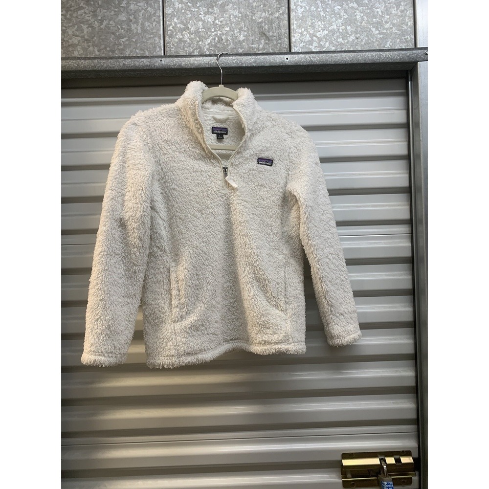 Patagonia Los Gatos Fleece 1/4 Zip Sweater White Youth (12)
